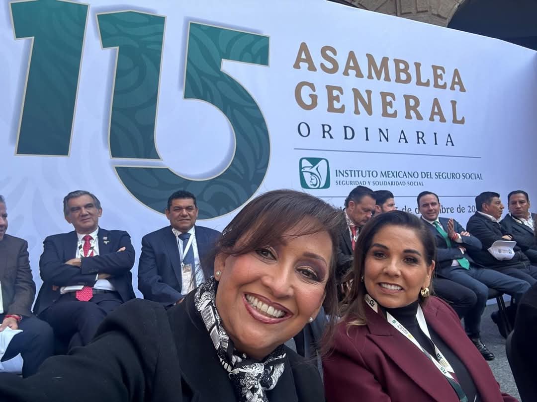 Asiste gobernadora a la asamblea general ordinaria del IMSS en la  Ciudad de México